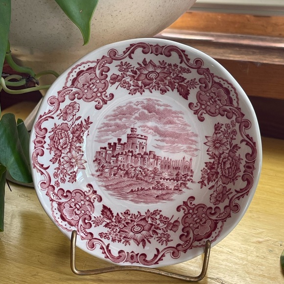Vintage collectible dish Windsor Castile Wedgewood red - Picture 6 of 7